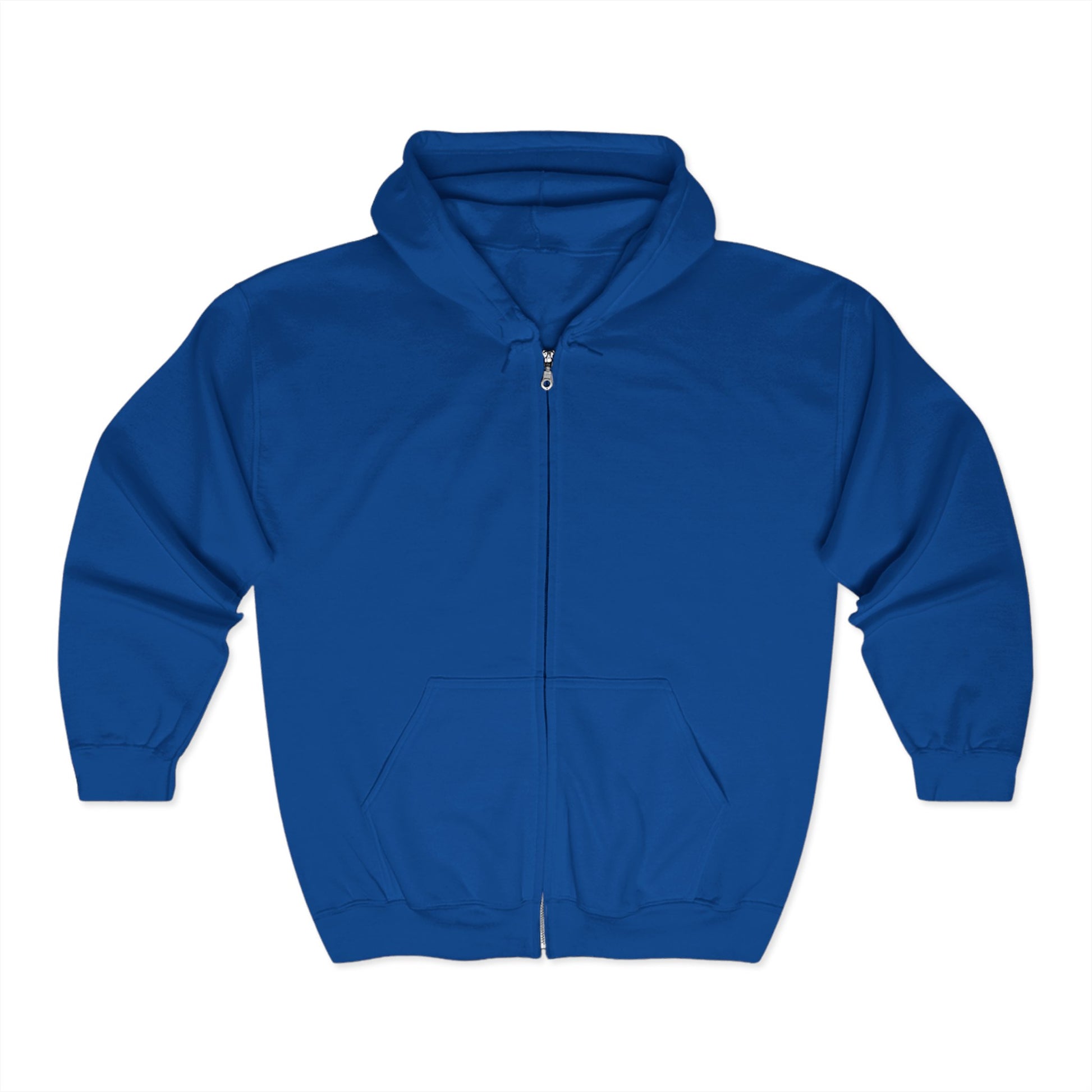 Custom Unisex Full Zip Hooded Sweatshirt for Adults